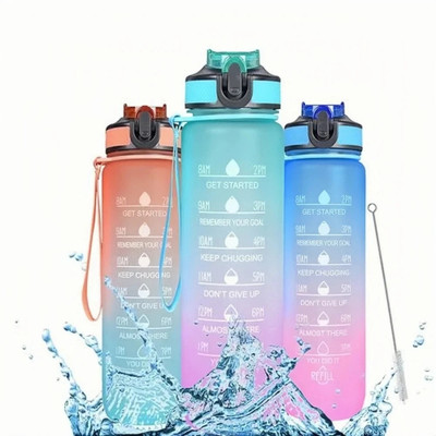 Onprix Water Bottle 1000 ml Water Bottle(Set of 1, Pink)