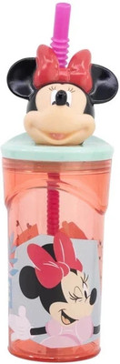 striders Minnie Mouse 3D Figurine Tumbler Cup – Cute Spill-Proof Cartoon Kids Cup 360 ml(Multicolor)