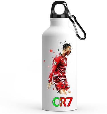 Trendblend Ronaldo CR7 Stylish Printed Sipper Sublimation 750 ml Water Bottle(Set of 1, White)
