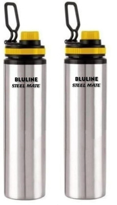 bluline 2 PACK 900 ml Water Bottles(Set of 2, Silver)