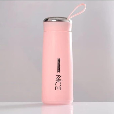 N J FASHION HUB 005 NICE GLASSES FLASK BOTTLE(PACK OF1) 400 ml Water Bottle(Set of 1, Multicolor)