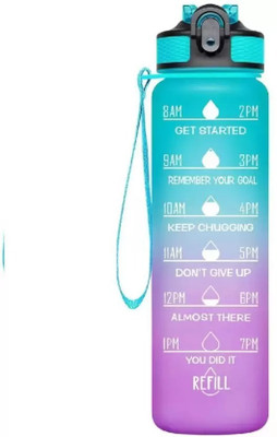 Daizicreation waterbottle1 1000 ml Water Bottle(Set of 1, Multicolor)