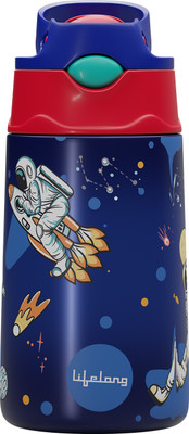 Lifelong Kids Spout 350 ml Water Bottle(Set of 1, Blue)