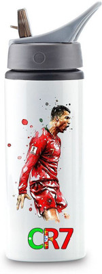 Trendblend Ronaldo Printed Sublimation Sipper Bottle Durable Water Bottle 750 ml Water Bottle(Set of 1, White)