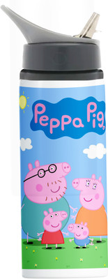Printwala Peppa Pig Kids' Sipper – Lightweight, Spill-Proof Bottle for Everyday Use(GN99) 600 ml Water Bottle(Set of 1, Multicolor)