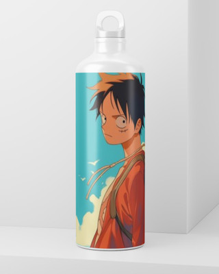 CHHAP CREATIONS LUFFY 750 ml Water Bottle(Set of 1, White)