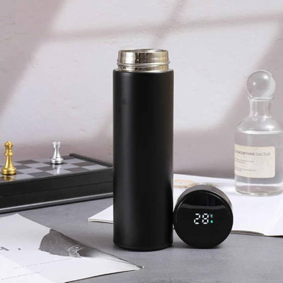 PUREHONEYHEAVEN 500 ml Stainless Steel Bottle(Pack of 1, Black)