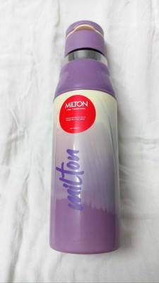 MILTON STEEL SUBLIME Insulated, Inner Stainless Steel Hot & Cold Bottle 520 ml Water Bottle(Set of 1, Purple)