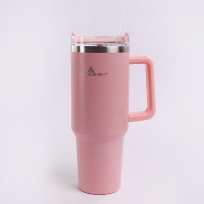 Raw Element Stainless Steel Insulated Tumbler Bottle | Leakproof Hot & Cold 1200 ml Water Bottle(Set of 1, Pink)