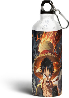 Tee Mafia Monkey D. Luffy - Anime (D8) 750 ml Water Bottle(Set of 1, White)