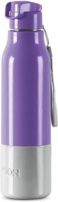 MILTON STEEL SPRINT INNER STEEL OUTER PLASTIC PURPLE 630 ml Water Bottle(Set of 1, Purple, White)