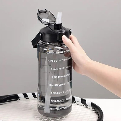 Shine Traders BPW1 2000 ml Water Bottle(Set of 1, Black)
