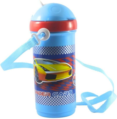 Crafts For You Wonder Car Cartoon Printed 500 ml Water Bottle(Set of 1, Blue, Red)