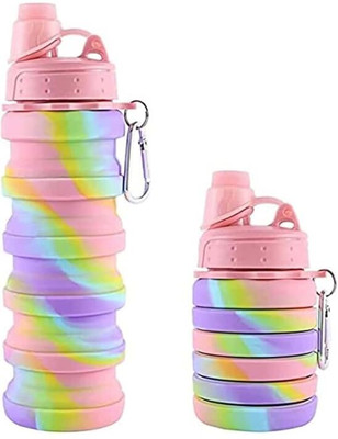Abhinandan Decors Water Bottle 500 ml Water Bottle(Set of 1, Pink)