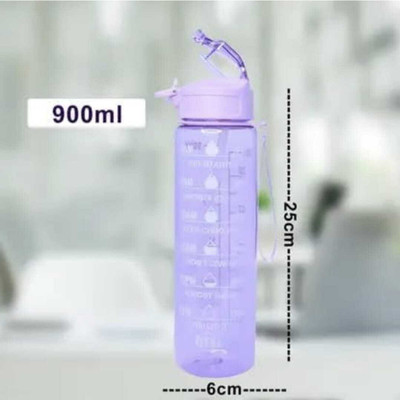 I N Creations Water Bottle 900 ml Water Bottle(Set of 1, Multicolor)