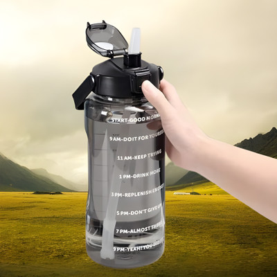 Shine Traders BPW1 2000 ml Water Bottle(Set of 1, Black)