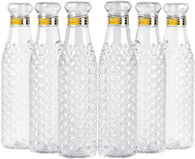 alakh 1000 ml Plastic Bottle(Pack of 6, White)