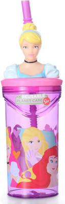 striders Disney Princess 3D Figurine Tumbler Cup – Cute Spill-Proof Cartoon Cup 360 ml(Multicolor)