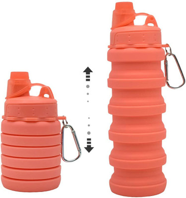 Bluedeal Bottle With Sipper Lid & Snap Hook 500 ml Water Bottle(Set of 1, Multicolor)