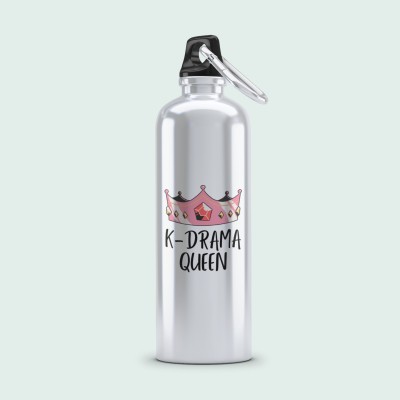 Epic Merch K-drama Queen 750 ml Bottle(Pack of 1, White, Aluminium)