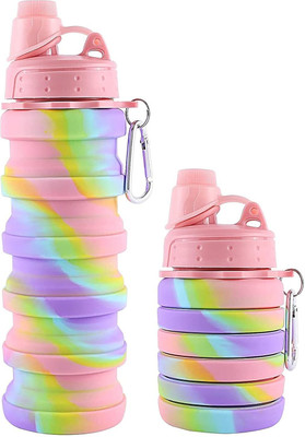 SHOPTIONS expandable 500 ml Water Bottle(Set of 1, Multicolor)