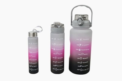 Bhumi Durable Sipper Water bottle for office,School, gym 2000 ml Water Bottles(Set of 3, Multicolor)