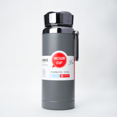 AANZIA Temperature bottle Thermosteel Bottle | 24 Hours Hot and Cold 800 ml Flask 800 ml Flask(Pack of 1, Grey, Steel)