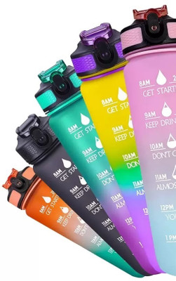 Daizicreation waterbottle1 1000 ml Water Bottles(Set of 5, Multicolor)