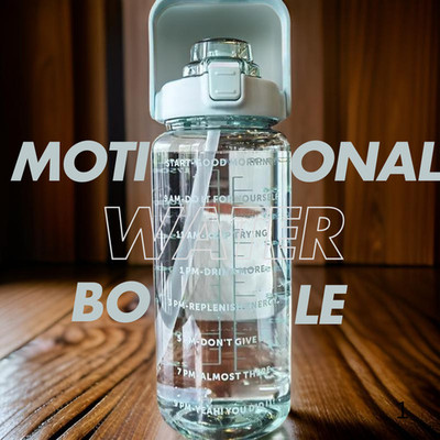 anshika MOTIVATIONAL 2000 ml Water Bottle(Set of 1, Green)