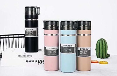 Hiki Ziki Water Bottle with Double Wall Vacuum Insulated Stainless Steel Thermos Bottles 700 ml Water Bottle(Set of 1, Multicolor)