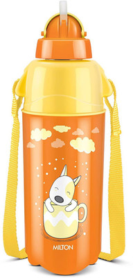 MILTON Kool Trendy 500 Plastic Insulated Water Bottle with Straw for Kids, ORANGE 490 ml Water Bottle(Set of 1, Orange) MILTON Kool Trendy 500 Plastic Insulated Water Bottle with Straw for Kids, ORANGE 490 ml Water Bottle(Set of 1, Orange)