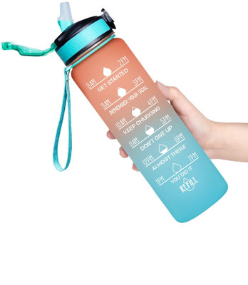 caaju 1 1000 ml Water Bottle(Set of 1, Multicolor)