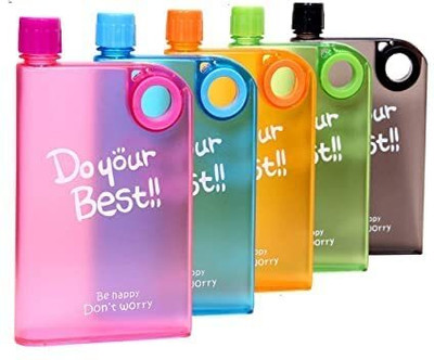 DUMPA NOTEBOOK BOTTLE 9.ly. 350 ml Flask(Pack of 1, Multicolor, Plastic)