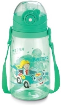 Jaipet POGO PLASTIC STRAW BOTTLE FOR KIDS SCHOOL 600 ml Water Bottle(Set of 1, Green)