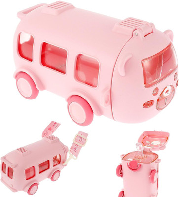 SOWAT BUS BOTTLE DESIGN 500 ml Water Bottle(Set of 1, Pink)