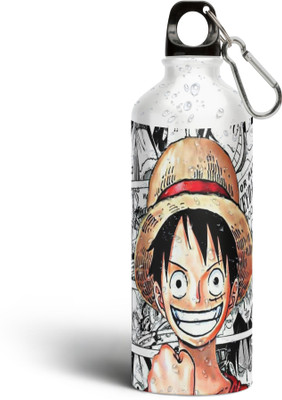 Tee Mafia Monkey D. Luffy - Anime (D12) 750 ml Water Bottle(Set of 1, White)