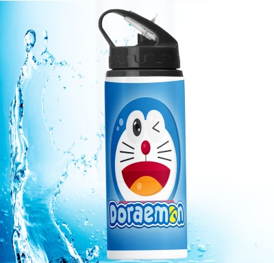 PrintingZone Doraemon Sipper Water Bottle Printed Bottle For kids Boys Girl (BS-54) 600 ml Water Bottle(Set of 1, Multicolor)