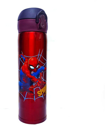 Mistazzo Stainless Steel Water Bottle With Cap Lock For Boys 500 ml Water Bottle(Set of 1, Red)