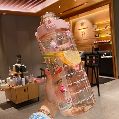 Shine Traders BPW1 2000 ml Water Bottle(Set of 1, Pink)