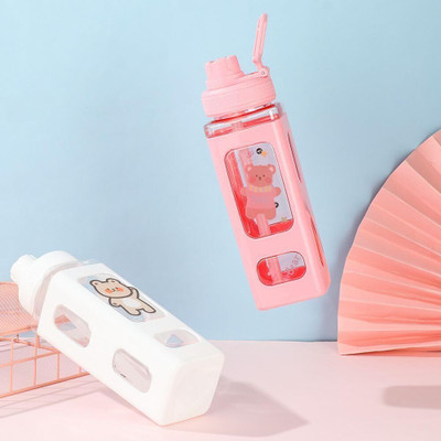 SATKAVEE ENTERPRISE Kawaii Water Bottle-700ml 700 ml Bottle(Pack of 1, Multicolor, Plastic)