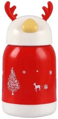 Prezzie Villa Christmas 380 ml Water Bottle(Set of 1, Multicolor)