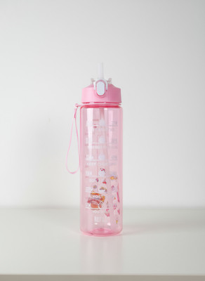 Pappu plastic Motivational Water bottle 800 ml Water Bottle(Set of 1, Multicolor)