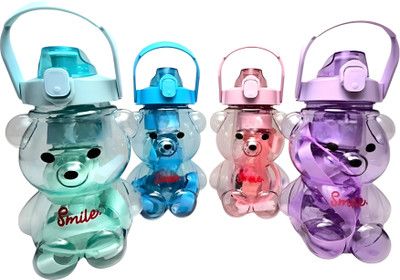 DRELLA Water Bottle 1300 ml Water Bottles(Set of 4, Multicolor)