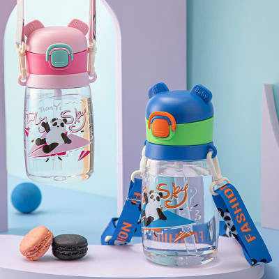 x pulse Cute Cartoon Kids Water Bottle with Strap Leak-Proof BPA-Free Sipper Bottle 550 ml Water Bottle(Set of 1, Multicolor)