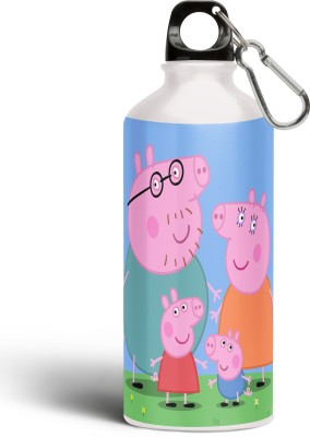 Nirmuk Peppa Pig Cartoon Printed Aluminium Sipper Bottle, Sipper, Bottle Peppa Pig 05 750 ml Water Bottle(Set of 1, Multicolor)