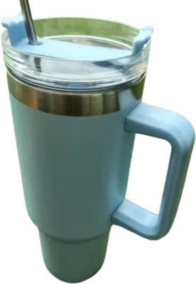 THESTORYBOX Travel Mug with Handle & Lid Double Wall Vacuum Insulated Coffee Tumbler 1200 ml Water Bottle(Set of 1, Light Blue)