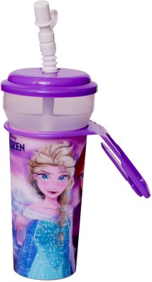DISNEY Frozen Sipper 350ml for Girls/ Kids | BPA Free 350 ml Water Bottle(Set of 1, Purple)