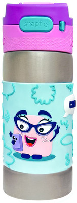Rabitat Clean Lock Insulated Sipper Bottle for Kids 400 ml Water Bottle(Set of 1, Multicolor)
