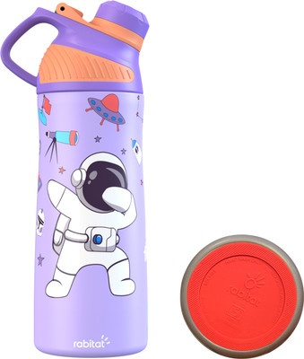 Rabitat ZYLO Stainless Leakproof Thermo Water ShyGuy 550 ml Water Bottle(Set of 1, Purple)