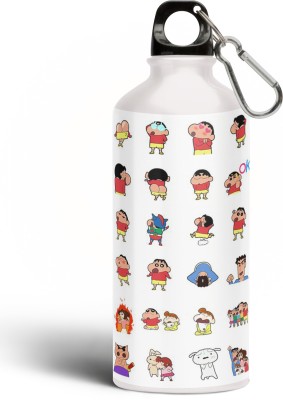 Nirmuk Shinchan Printed Aluminium Sipper Bottle,Cartoon Bottle, Bottle Shinchan 97 600 ml Water Bottle(Set of 1, Multicolor)